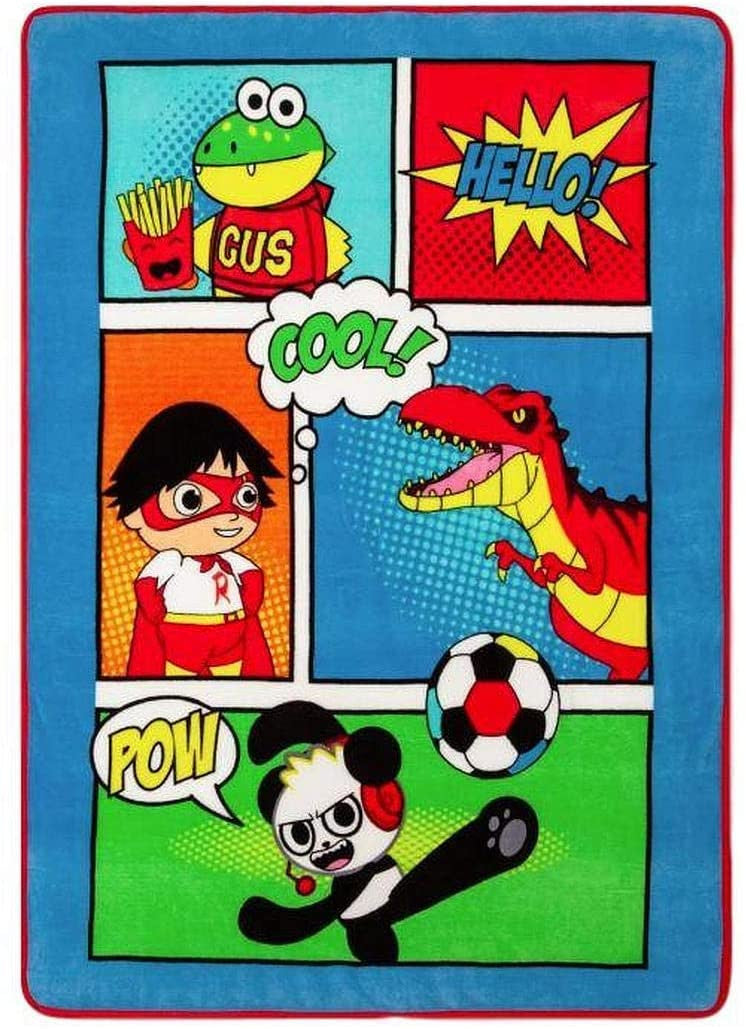 Ryans World Kids Plush Throw Blanket