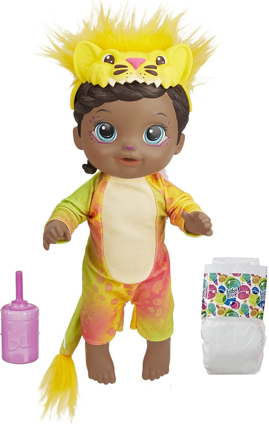 Baby Alive Lion Costume Doll – Drinks, Wets & Pretend Plays with Bottle and Diaper