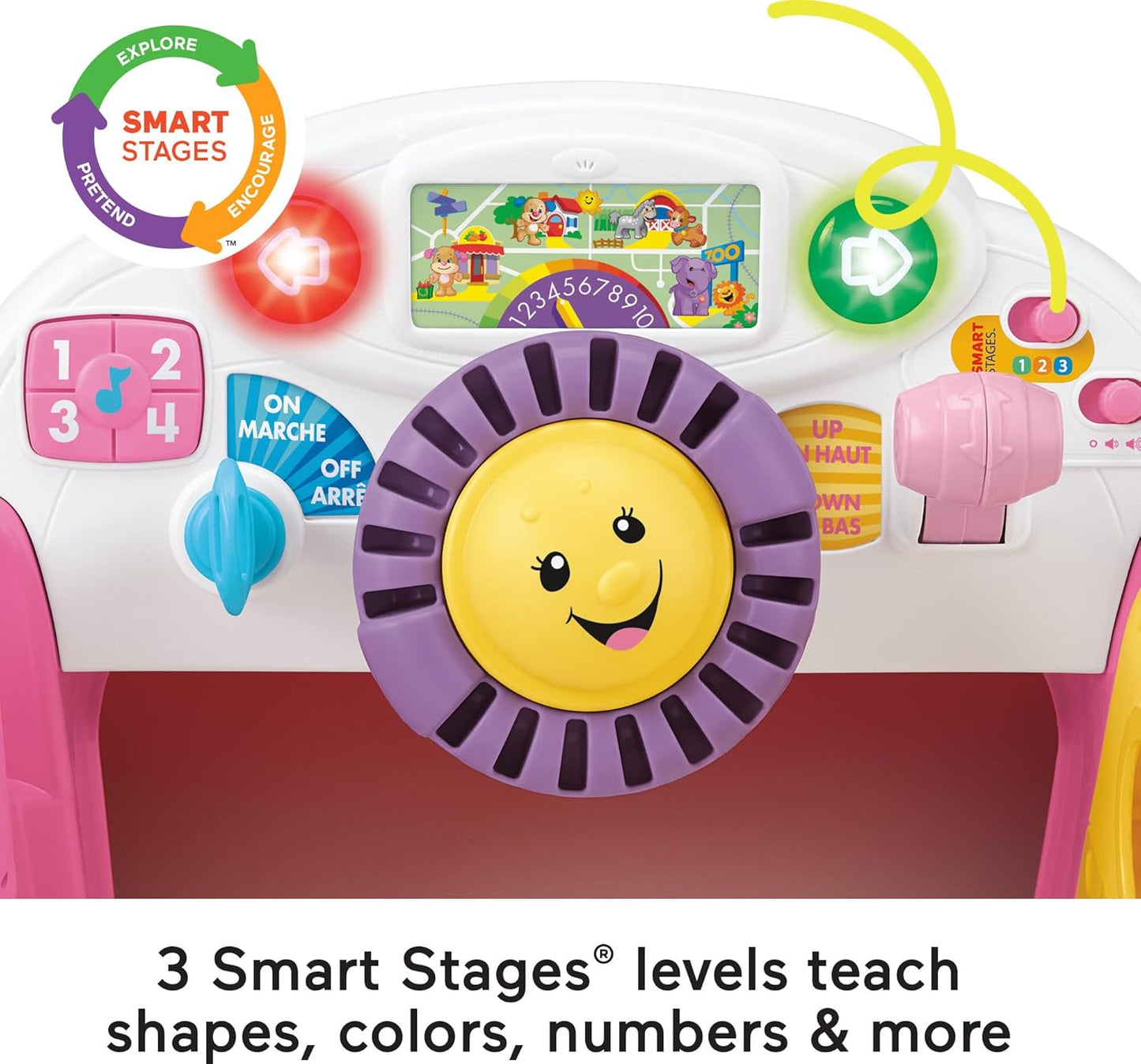 Fisher-Price Laugh & Learn Shape Sorting Dump Truck Toy with Blocks for Babies and Toddlers