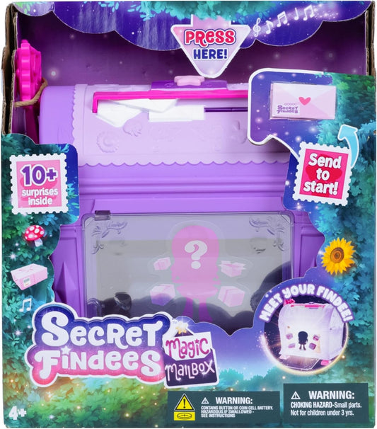 Secret Findees Magic Mailbox – Interactive Surprise Mailbox Playset With 10+ Surprises (Purple Edition)