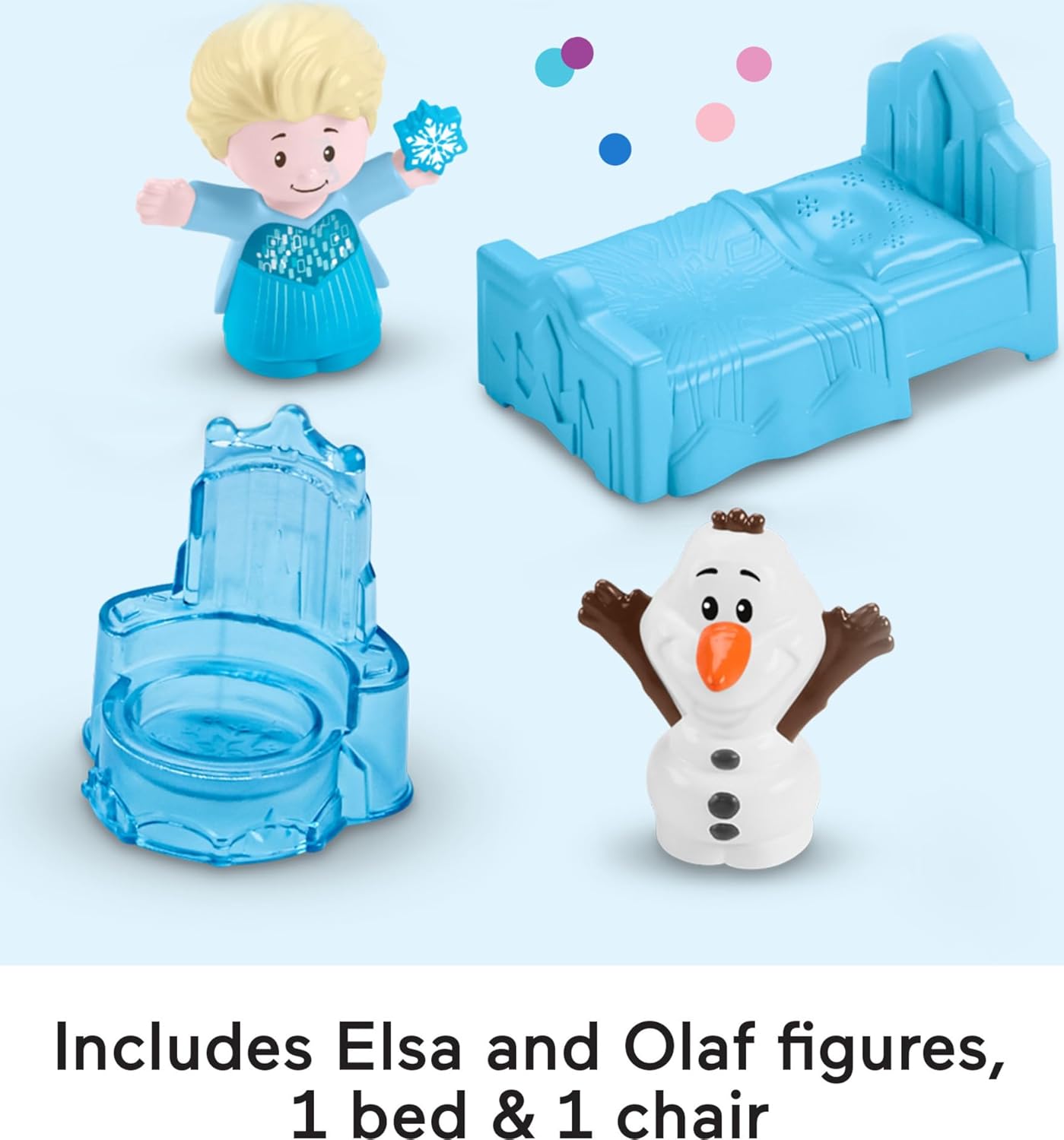 Fisher-Price Little People Disney Frozen Ice Palace Playset with Elsa and Olaf Figures
