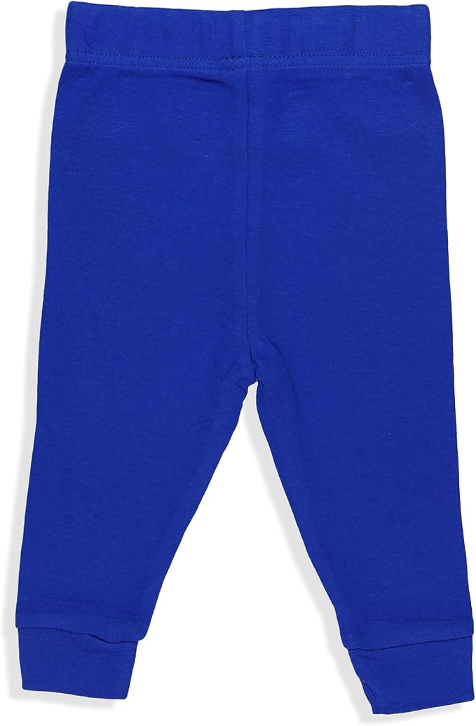 Barney Toddler Unisex 4-Piece Pajama Set with Long Sleeve Tops and Jogger Pants, Cream and Blue and Gray Character Print, Sizes 2T-4T