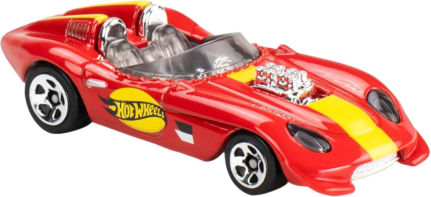 Hot Wheels Die 1:64 Cast Toy Car 5 Pack Assorted Vehicles Fantasy and Sports Car Styles Animated Netflix Series Let’s Race