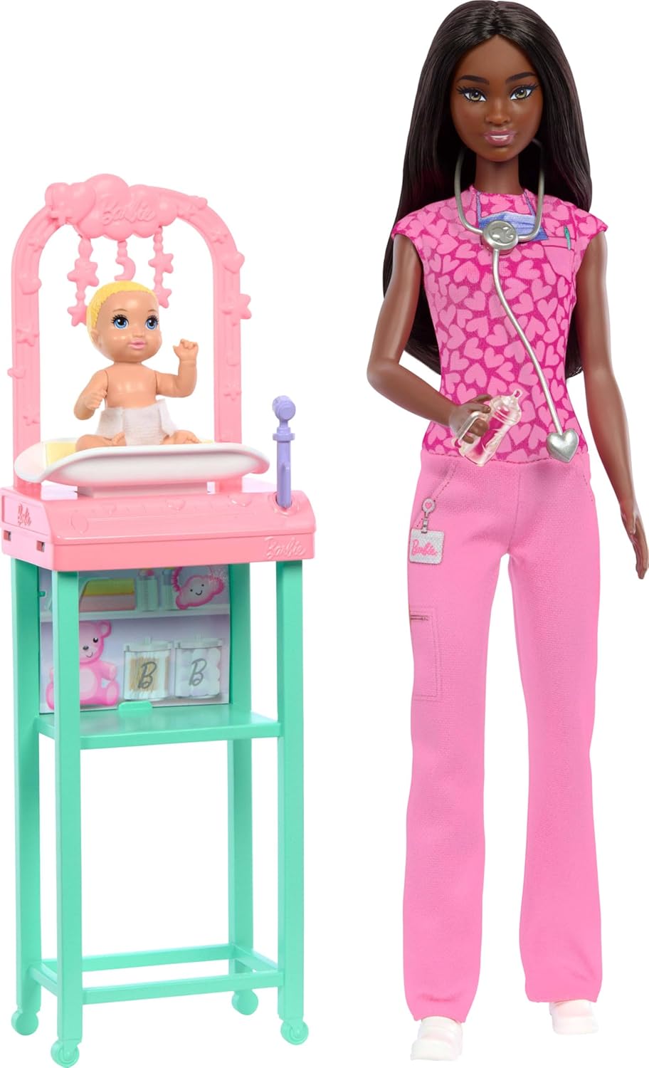 Barbie Baby Doctor Playset – Pediatrician Doll with Baby & Medical Accessories