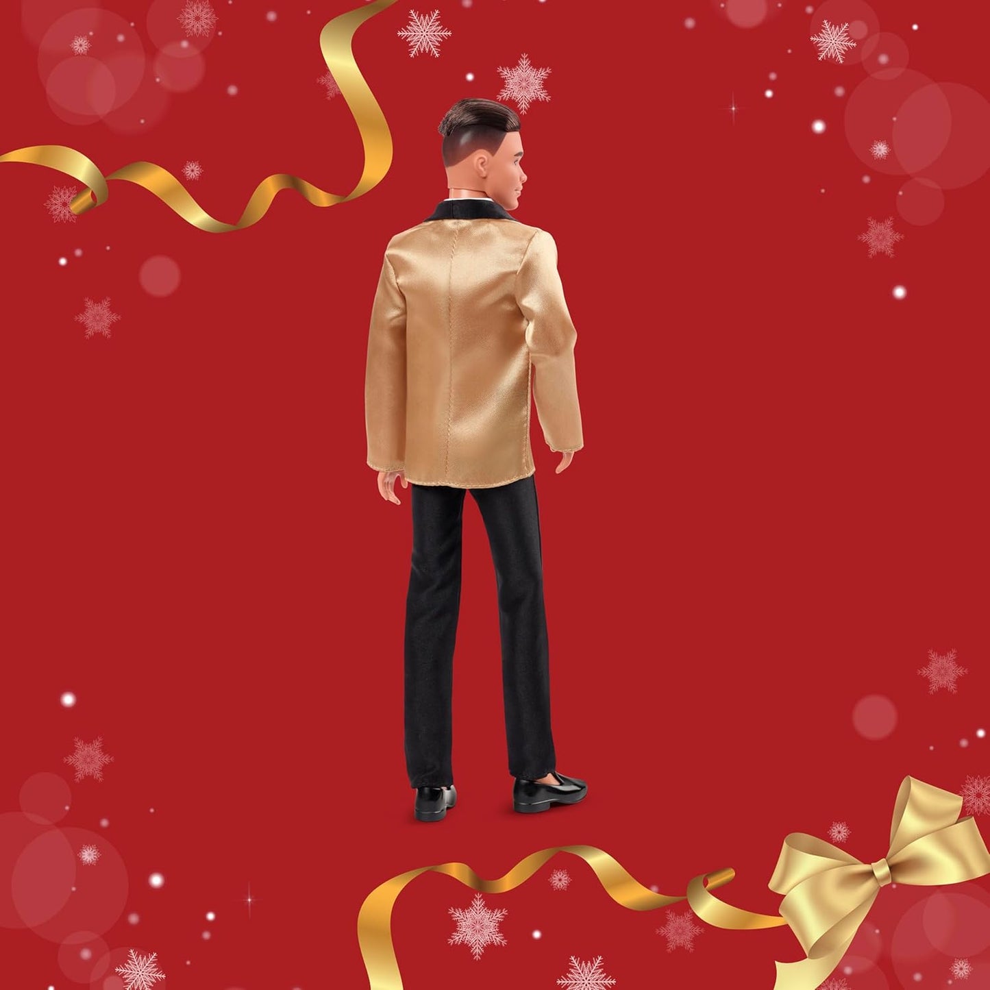 Barbie Signature Holiday Ken 2025 Doll – Collectible Ken Doll in Gold Tuxedo