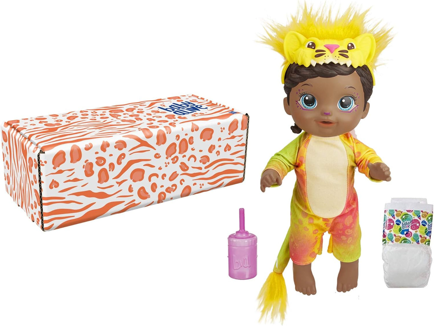 Baby Alive Lion Costume Doll – Drinks, Wets & Pretend Plays with Bottle and Diaper