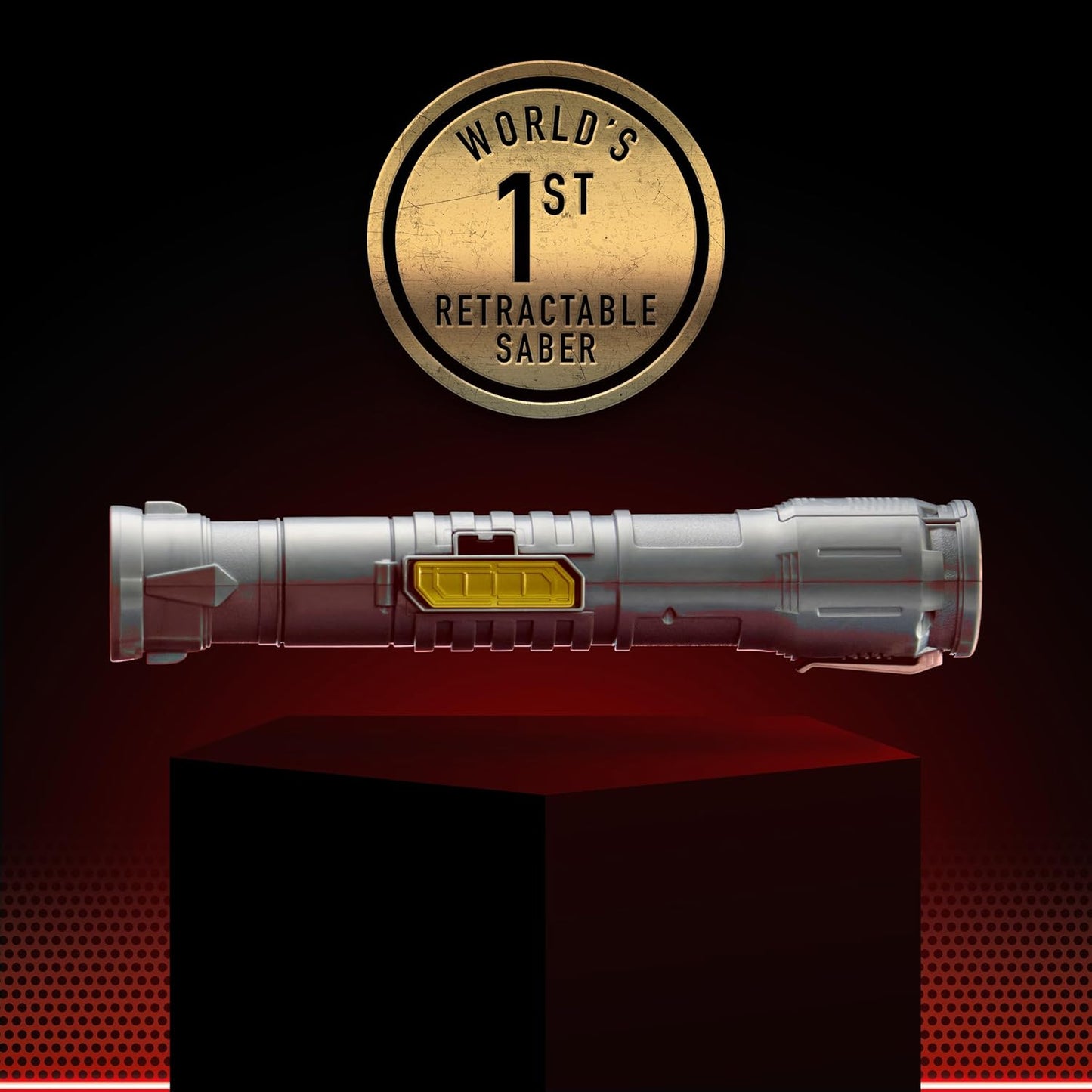 Power Saber Energy Blade – Auto-Extending Light-Up Saber Toy With Motion SFX & Clash Effects (Red)
