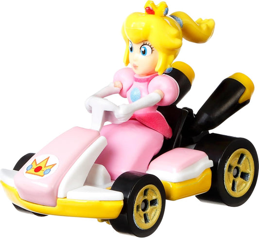 Hot Wheels Mario Kart Princess Peach Standard Kart 1:64 Die-Cast Vehicle Figure