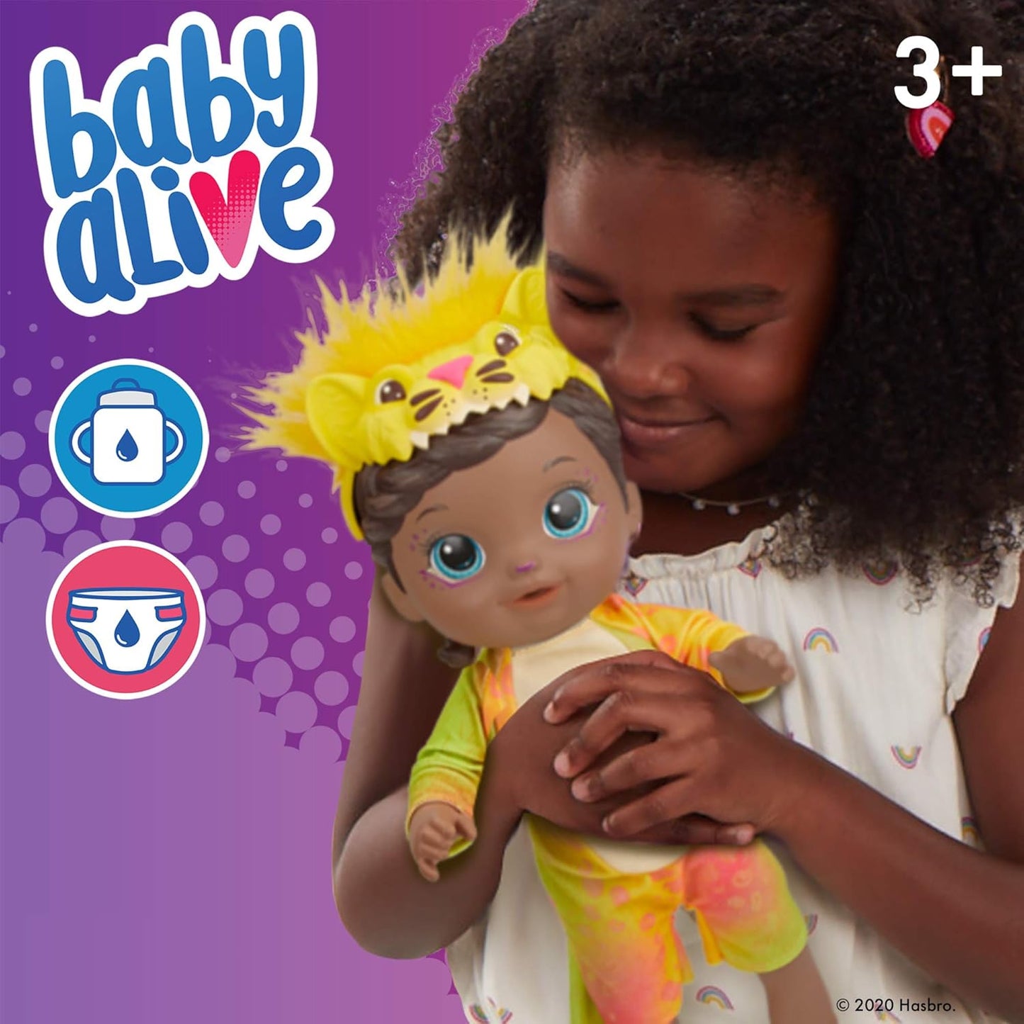 Baby Alive Lion Costume Doll – Drinks, Wets & Pretend Plays with Bottle and Diaper