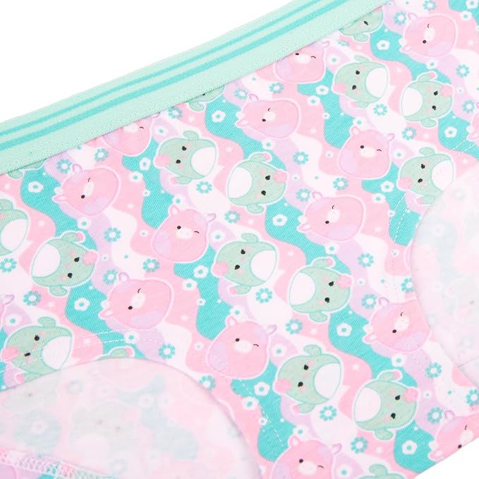 Squishmallows Girls 5-Pack Underwear Briefs, Cam and Friends Underwear Set, Multicolor