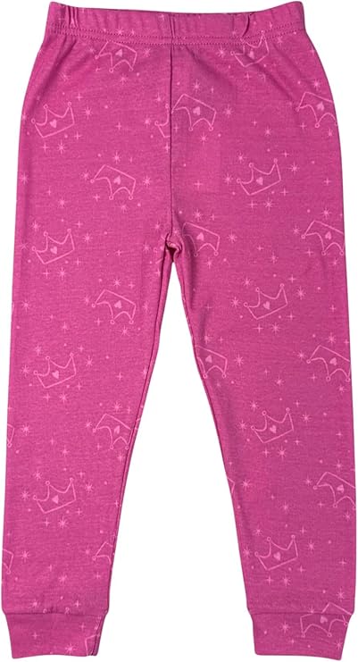 Disney Princess Toddler Girls 4-Piece Pajama Set – Long Sleeve Tops and Pants Sleepwear Mix and Match Set
