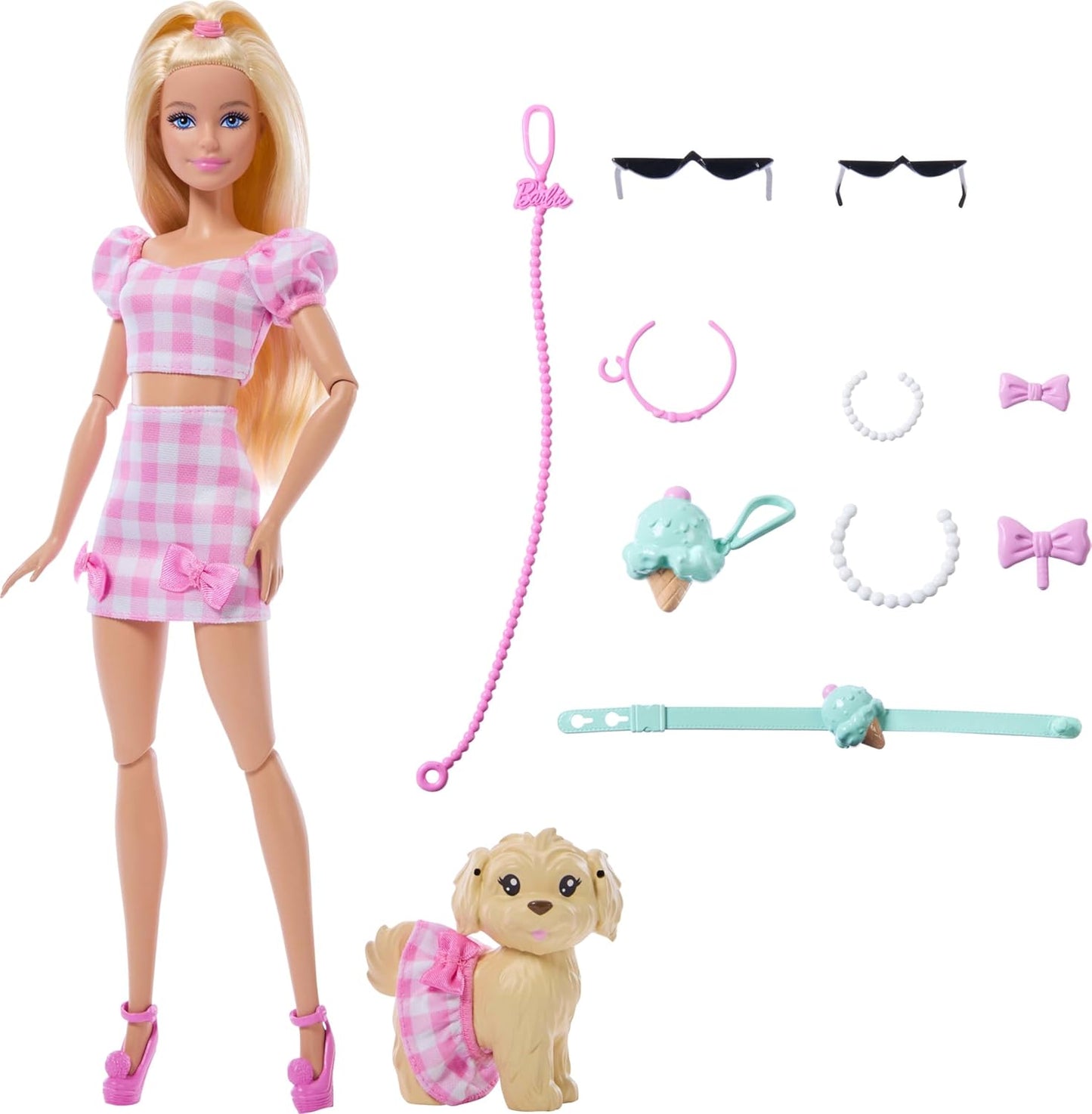 Barbie Twinning Looks Doll and Puppy Set with Matching Outfits and Accessories
