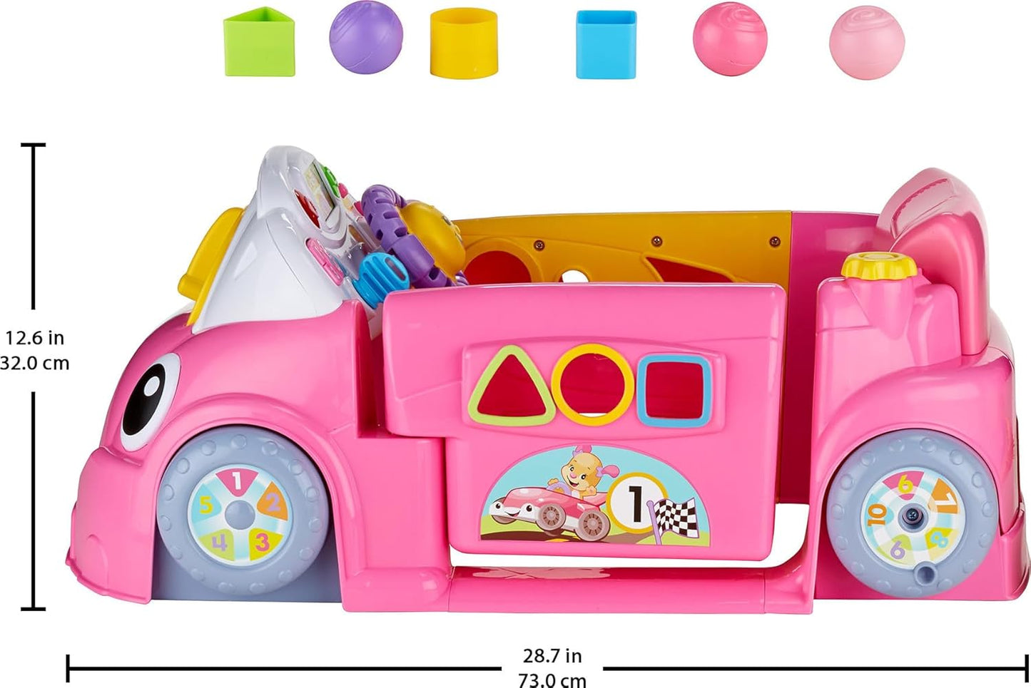Fisher-Price Laugh & Learn Shape Sorting Dump Truck Toy with Blocks for Babies and Toddlers