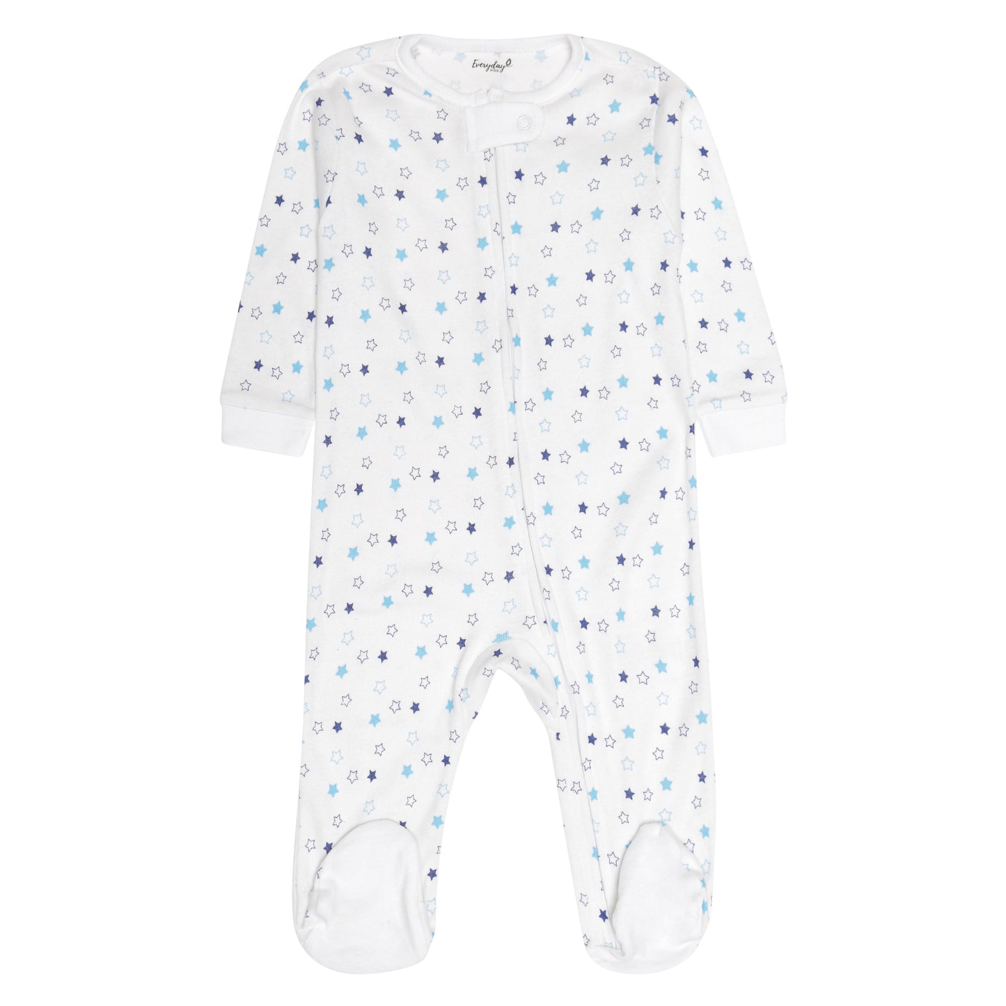 4 Pack Baby Boy Whales Sleepers with Zippers