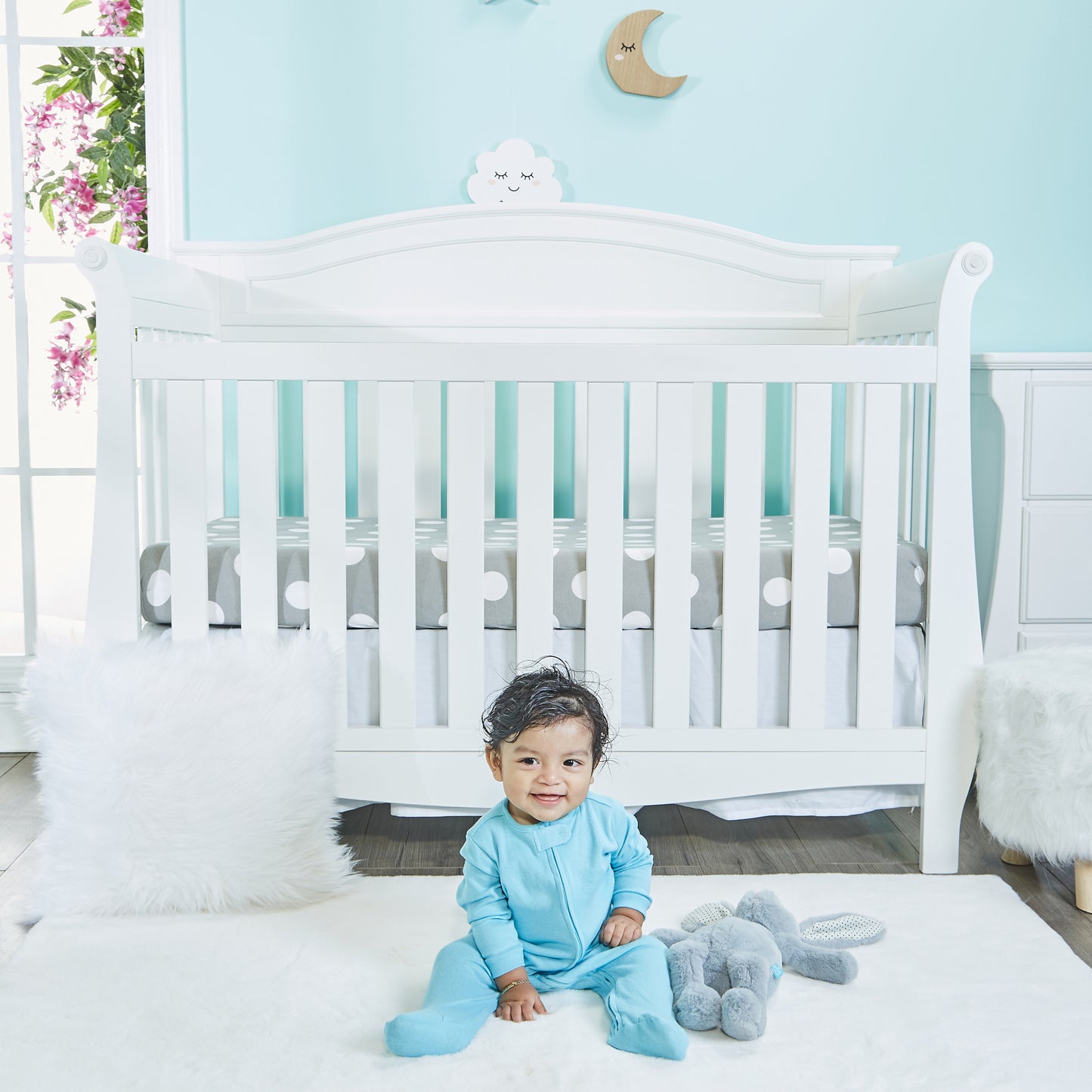 4 Pack Baby Boy Woodland Sleepers with Zippers