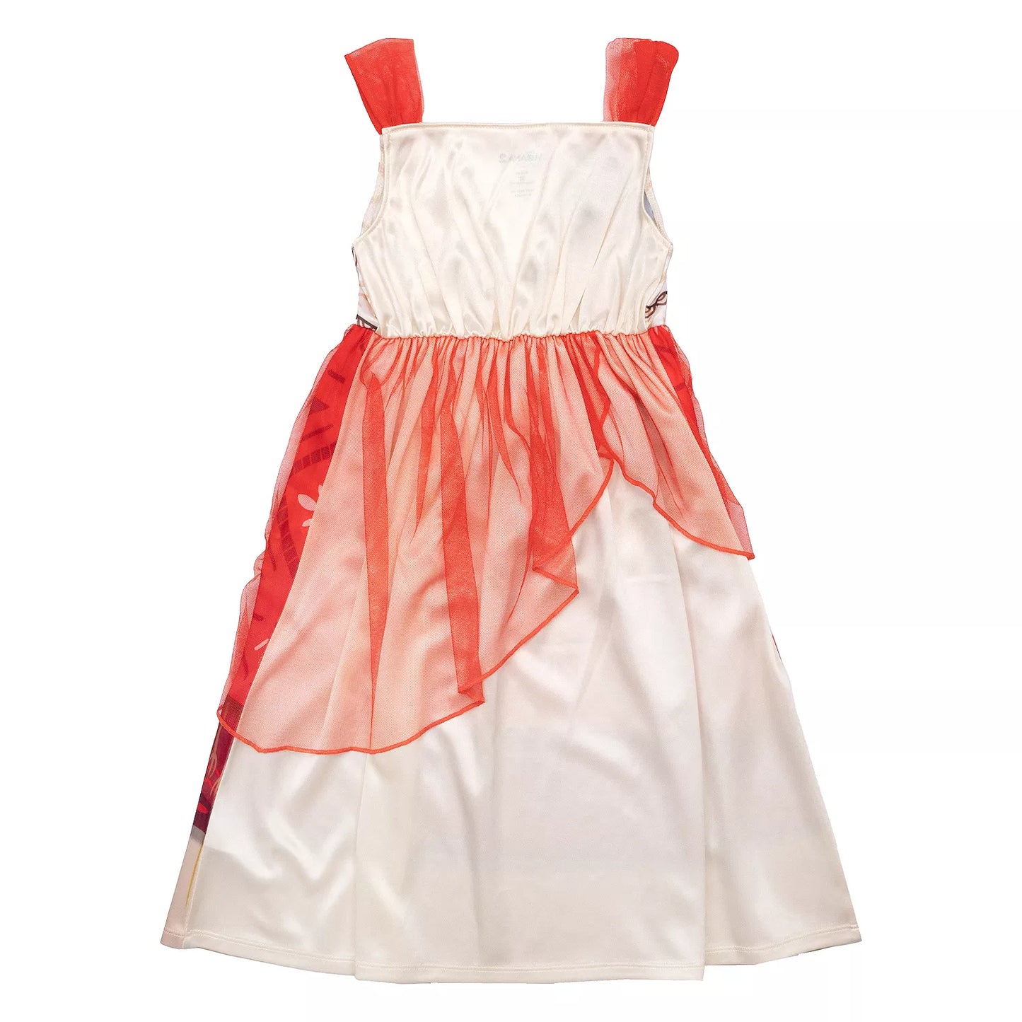 Disney Moana Toddler Girls Nightgown – Sleeveless Princess Sleep Dress with Layered Tulle Skirt
