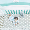 EVERYDAY KIDS 4 Pack of Soft Cotton Newborn Baby Sleeper Gowns 0-6 Months; Newborn Sleeper Sacks