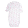 EVERYDAY KIDS 4 Pack of Soft Cotton Newborn Baby Sleeper Gowns 0-6 Months; Newborn Sleeper Sacks