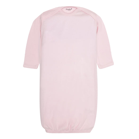 EVERYDAY KIDS 4 Pack of Soft Cotton Newborn Baby Sleeper Gowns 0-6 Months; Newborn Sleeper Sacks
