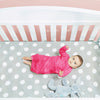 EVERYDAY KIDS 4 Pack of Soft Cotton Newborn Baby Sleeper Gowns 0-6 Months; Newborn Sleeper Sacks
