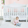 EVERYDAY KIDS 4 Pack of Soft Cotton Newborn Baby Sleeper Gowns 0-6 Months; Newborn Sleeper Sacks