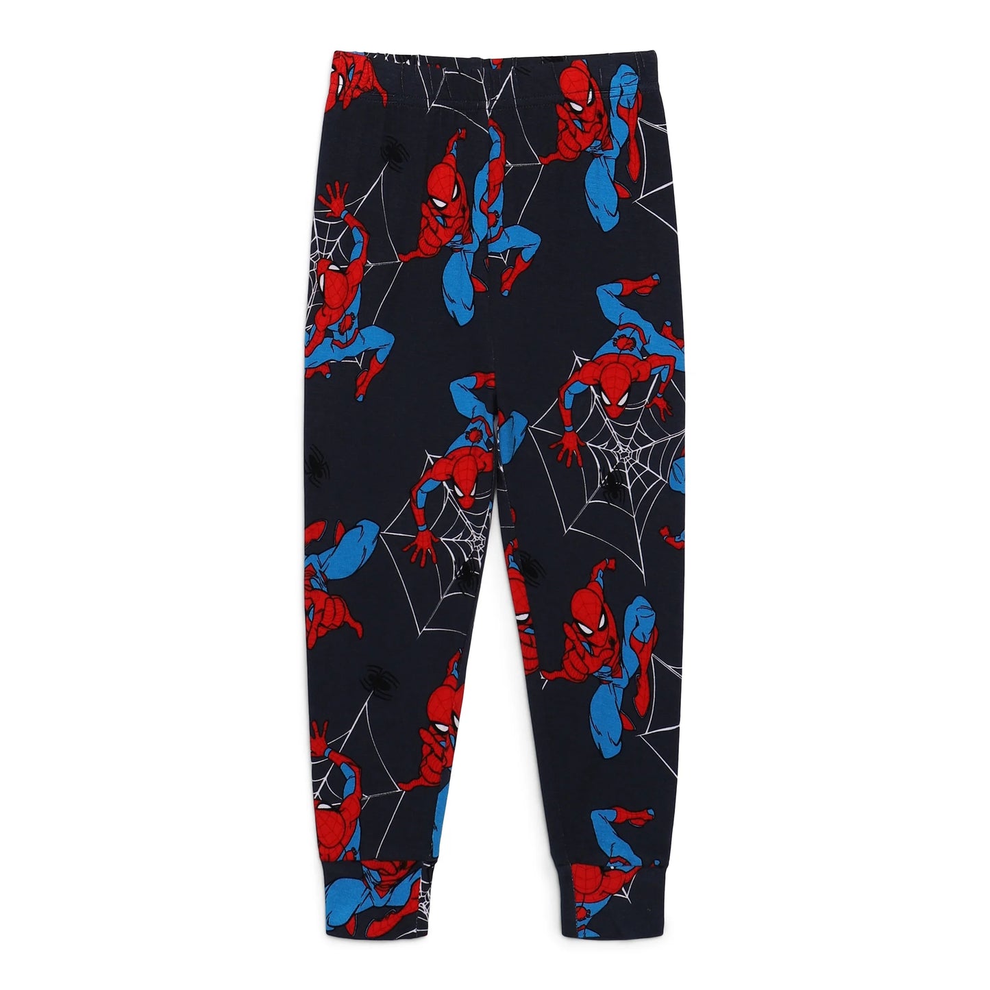 Marvel Spider-Man Boys 2-Piece Long Sleeve Pajama Set – Soft Top and Pants Sleepwear