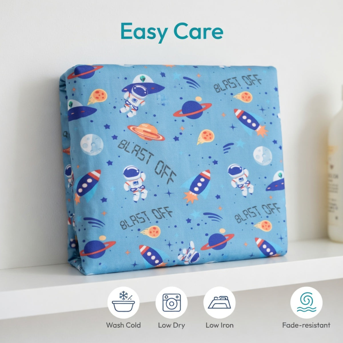 Outerspace Adventures Fitted Crib Sheet