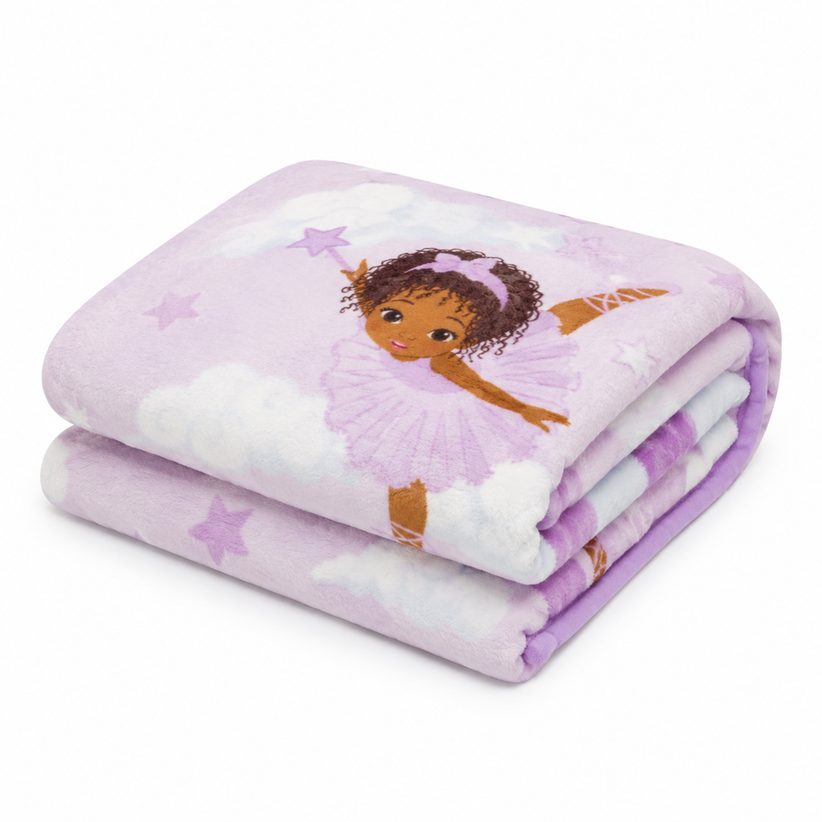 Toddler Throw Blanket - Born to Dance African American Ballerina