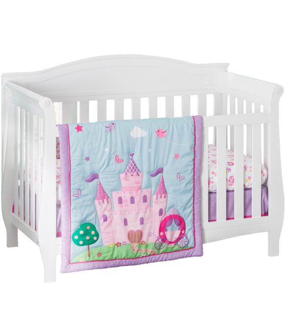 Princess Storyland 4 Piece Crib Bedding Set