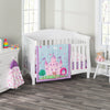 Everyday Kids 4-Piece Crib Bedding Set – Quilt, Sheet, Ruffle & Diaper Stacker – Nursery Baby Bedding