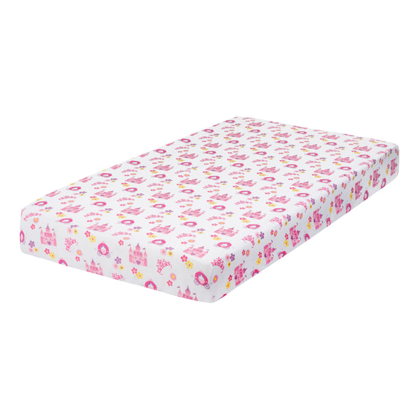4 Piece Girls Crib Bedding Set -Princess Storyland