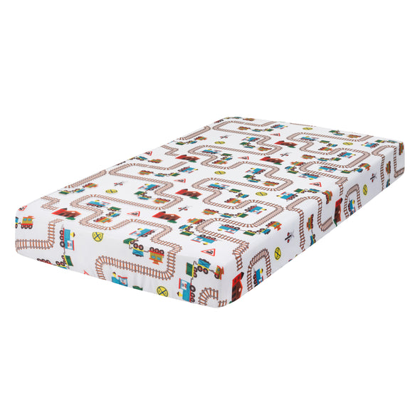 4 Piece Boys Crib Bedding Set - Choo Choo Train