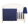Navy 4 Piece Crib Bedding Set