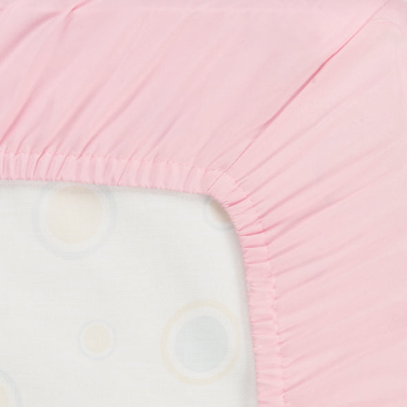 4 Piece Girls Crib Bedding Set - Pink