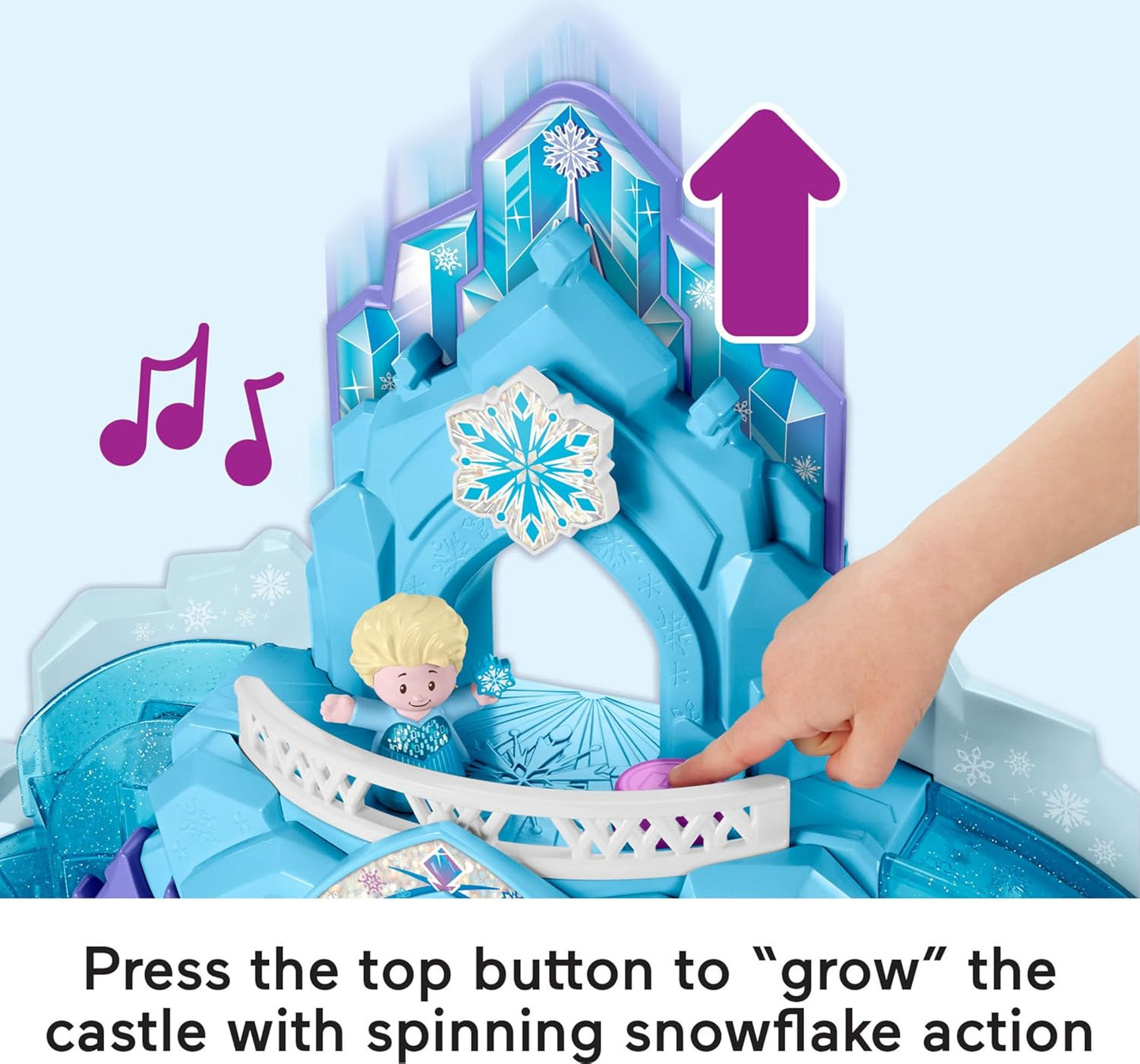 Fisher-Price Little People Disney Frozen Ice Palace Playset with Elsa and Olaf Figures