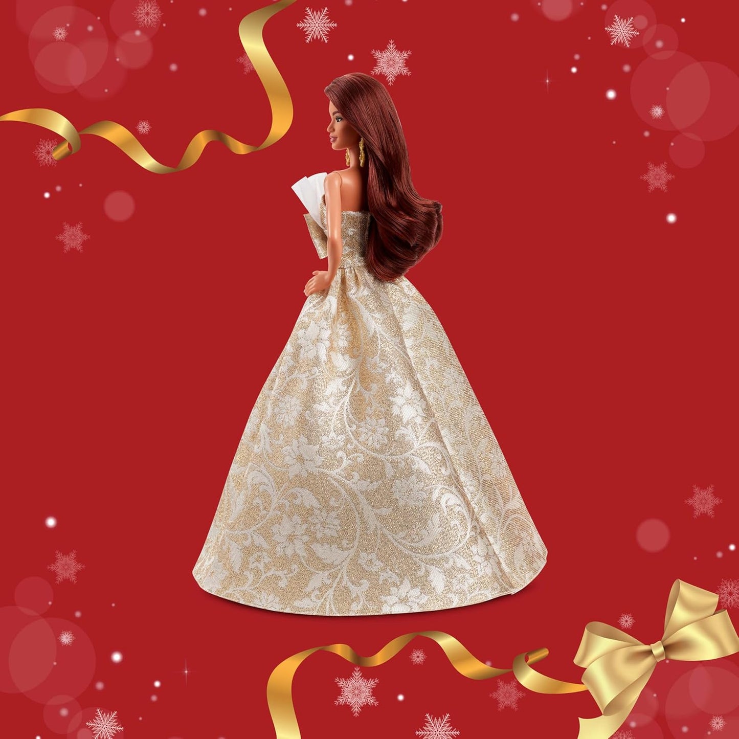 Barbie Signature Holiday Barbie 2025 Doll – Collectible Barbie Doll in Elegant Gold Gown
