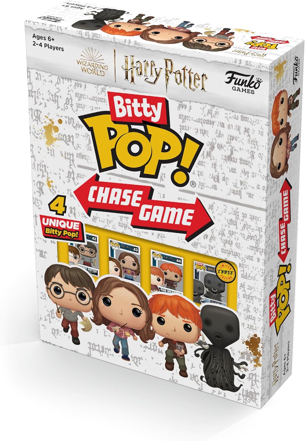 Bitty Pop! Harry Potter Chase Game – Funko Wizarding World Strategy Game With 4 Exclusive Figures