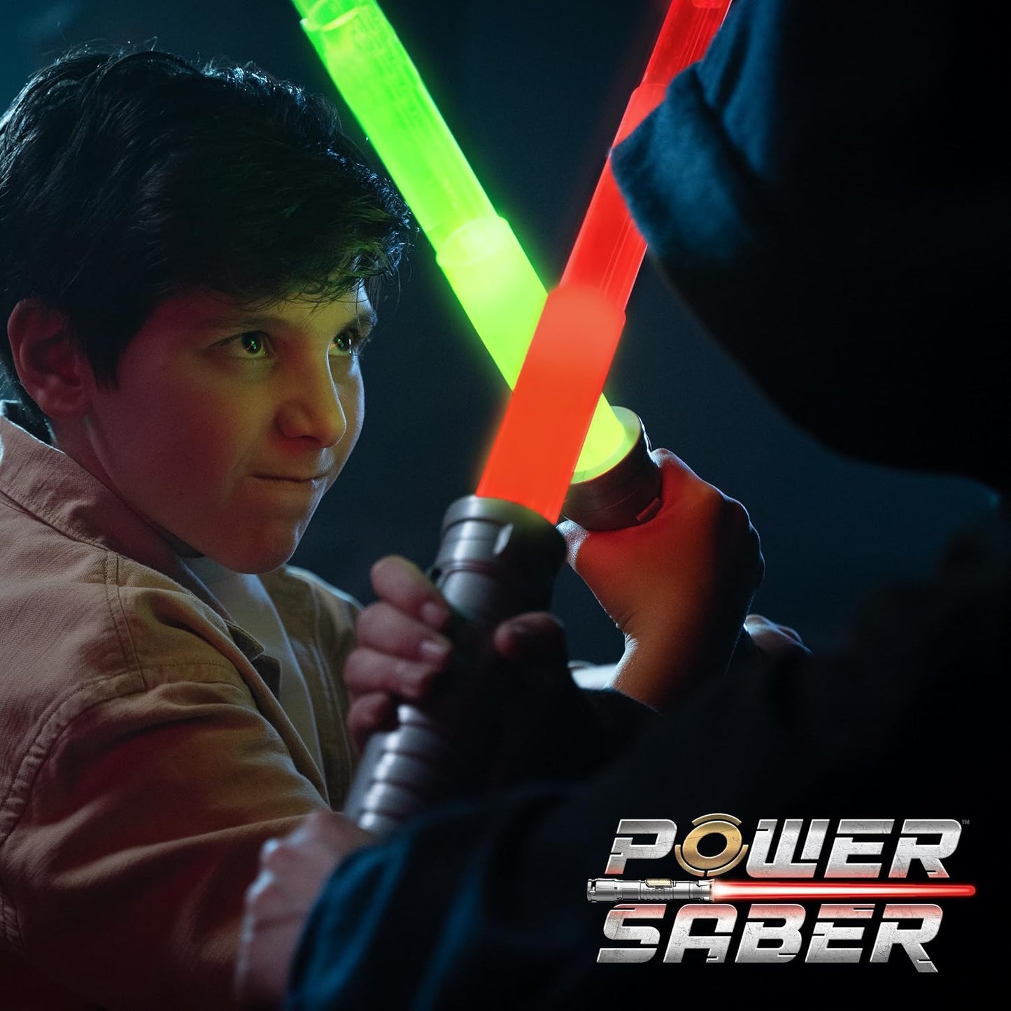 Power Saber Energy Blade – Auto-Extending Light-Up Saber Toy With Motion SFX & Clash Effects (Red)
