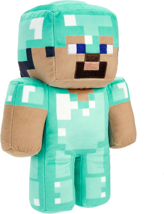 Minecraft Diamond Steve Plush Toy – Soft Collectible Stuffed Character for Kids and Fans