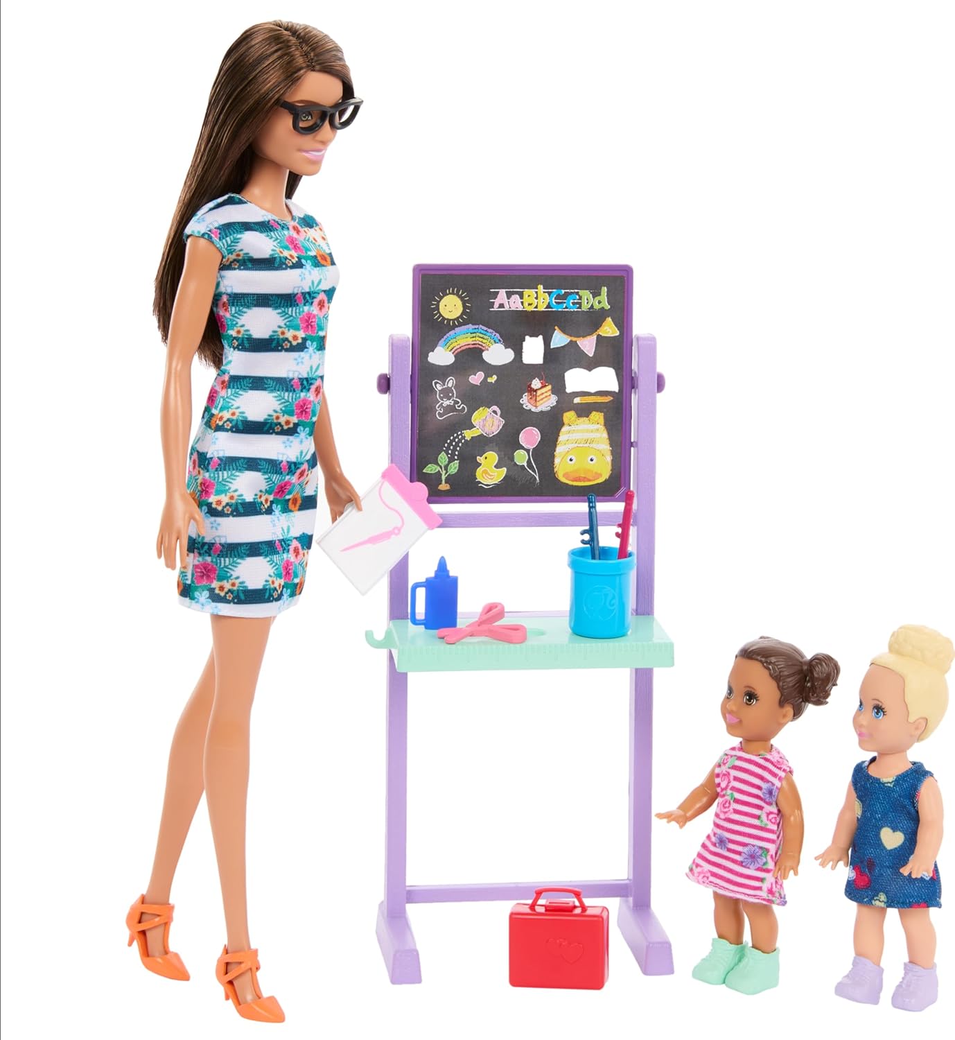 Barbie I Love School Teacher Playset – Barbie Doll, 2 Students & Classroom Accessories