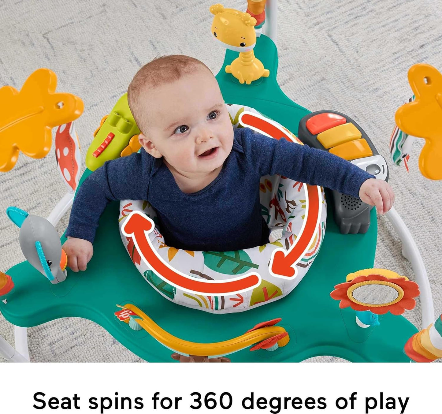 Fisher-Price Baby Activity Jumper with Interactive Toys – Infant Jumper for Play and Movement