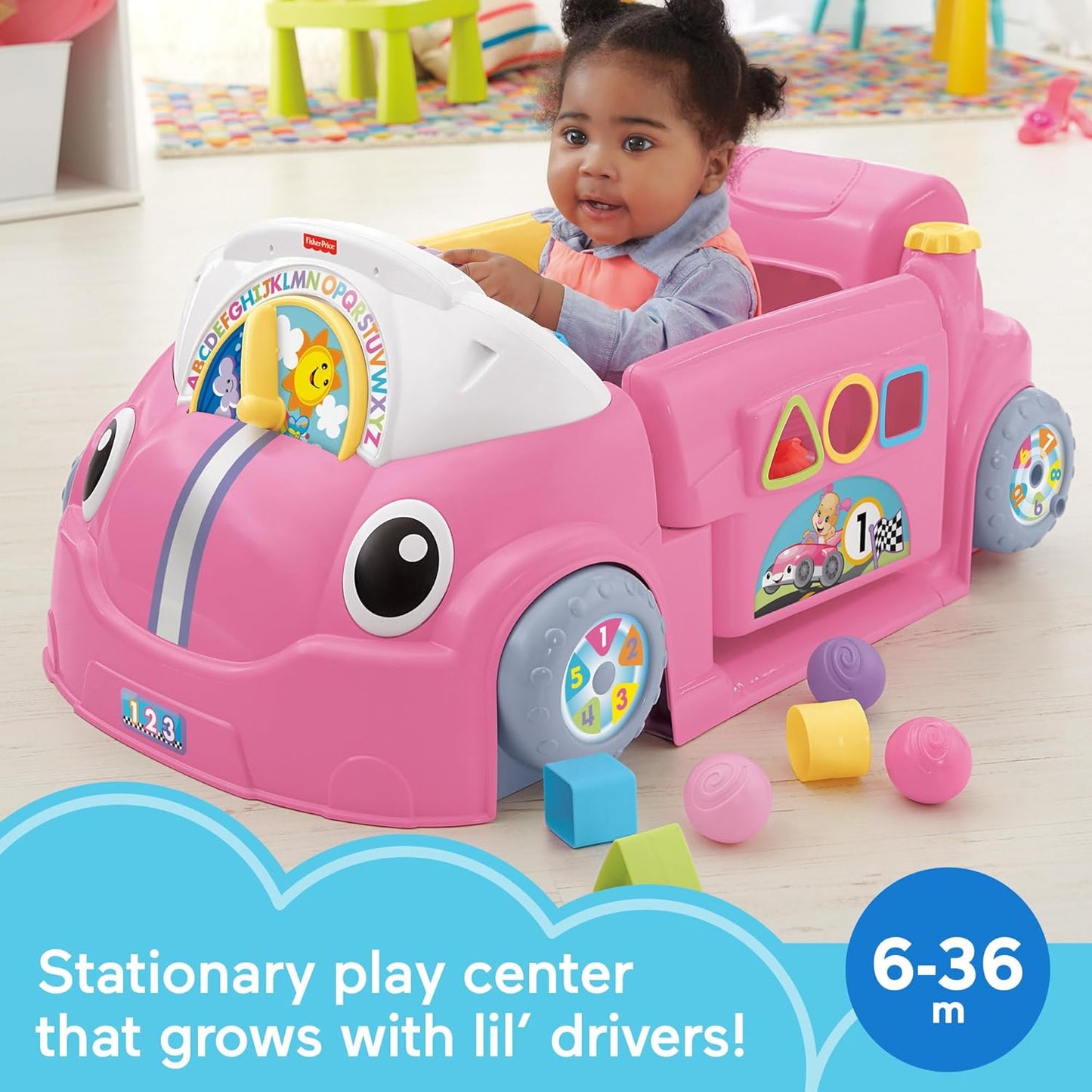 Fisher-Price Laugh & Learn Shape Sorting Dump Truck Toy with Blocks for Babies and Toddlers
