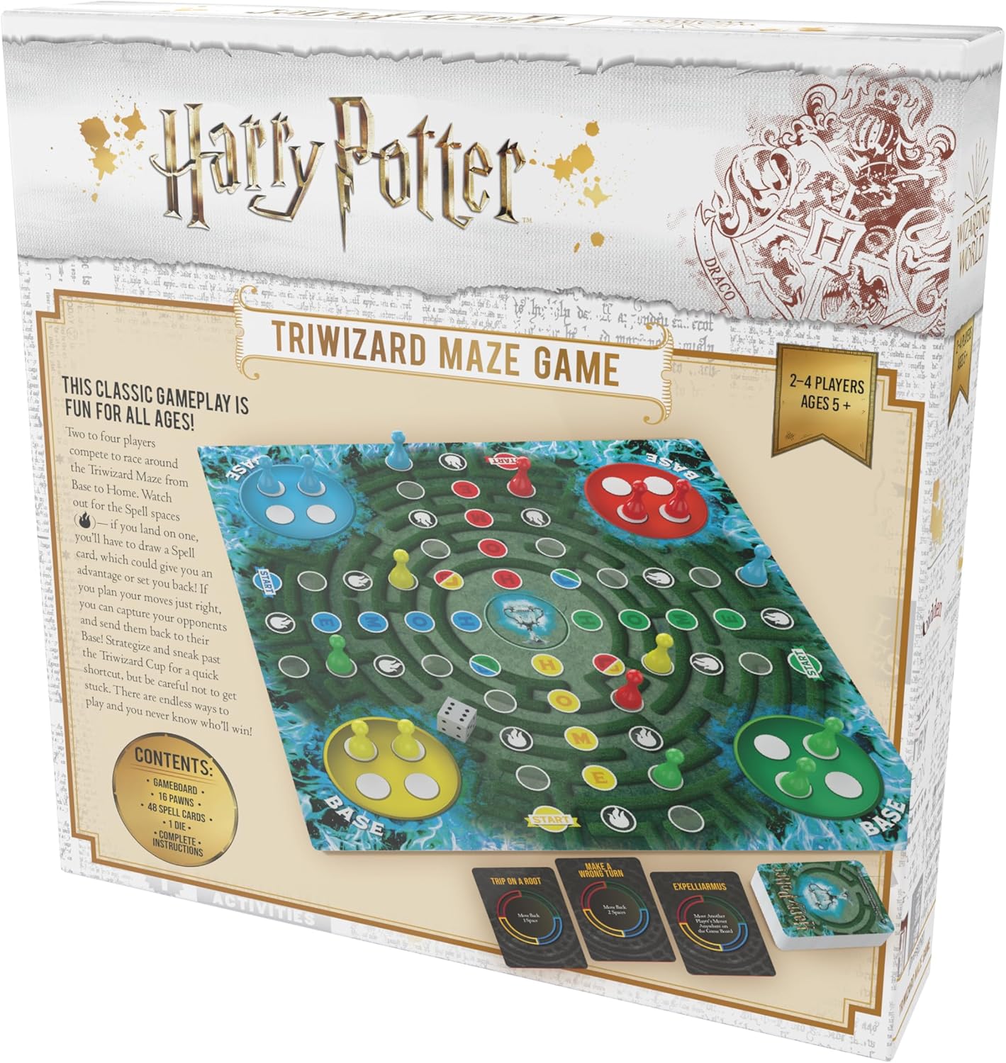 Harry Potter Triwizard Maze Board Game (2nd Edition) – Race the Maze, Cast Spells & Reach the Cup!