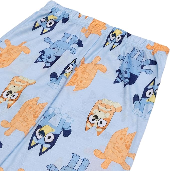 Bluey Toddler Boys 2-Piece Long Sleeve Pajama Set. T Shirt and Pants Sleepwear