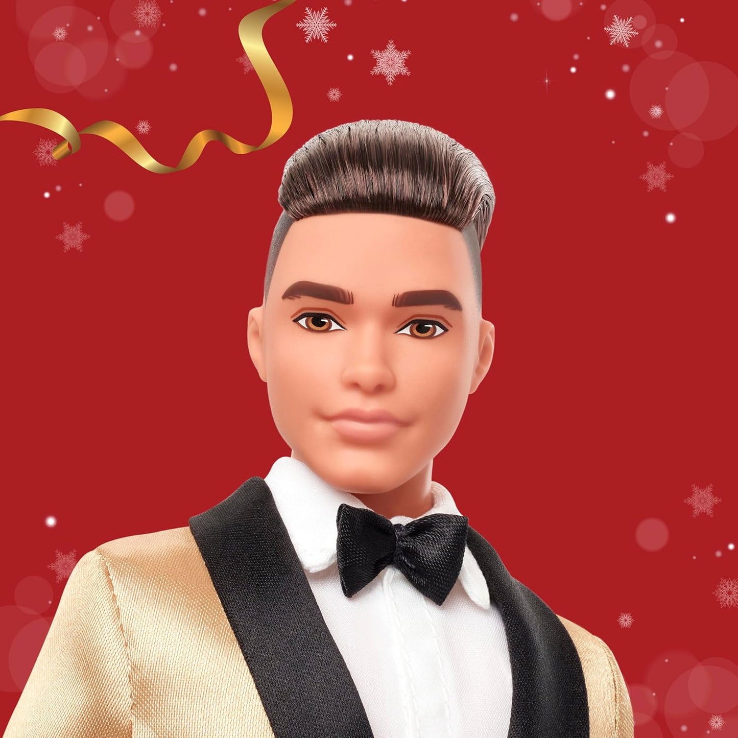 Barbie Signature Holiday Ken 2025 Doll – Collectible Ken Doll in Gold Tuxedo