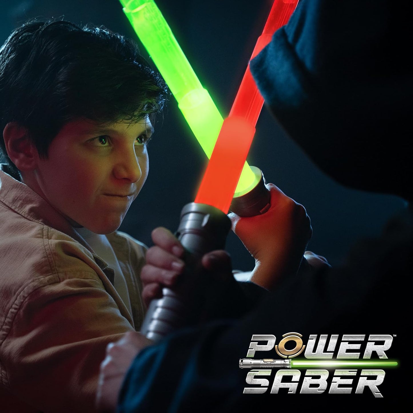 Power Saber Energy Blade – Green Auto-Extending Light-Up Saber Toy With Motion SFX & Clash Effects (Green)