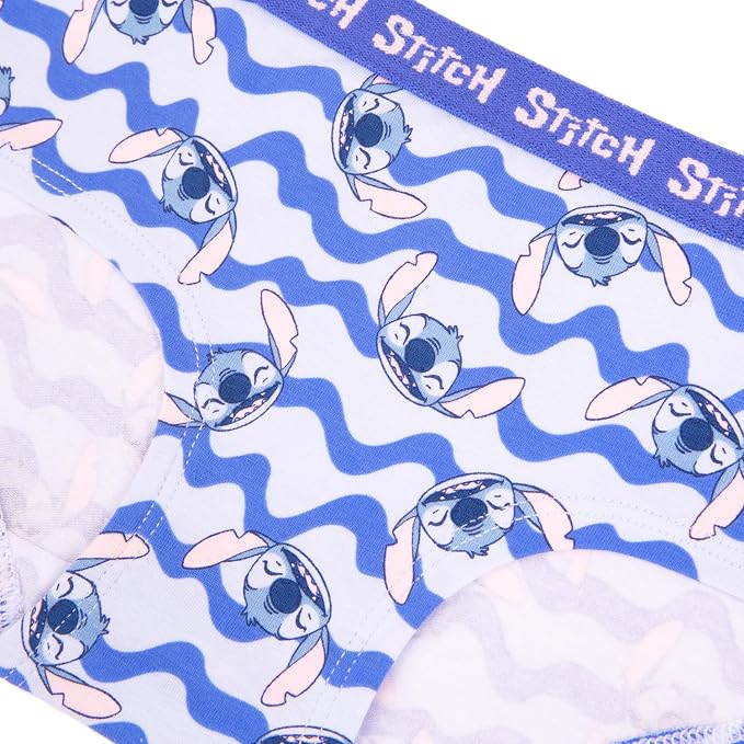 Disney Lilo & Stitch Girls 5-Pack Underwear Briefs, Stitch and Angel Underwear Set, Multicolor