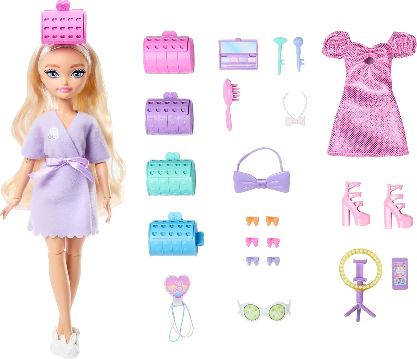 Barbie Dream Besties Get Ready with Barbie Doll and 15+ Styling Accessories