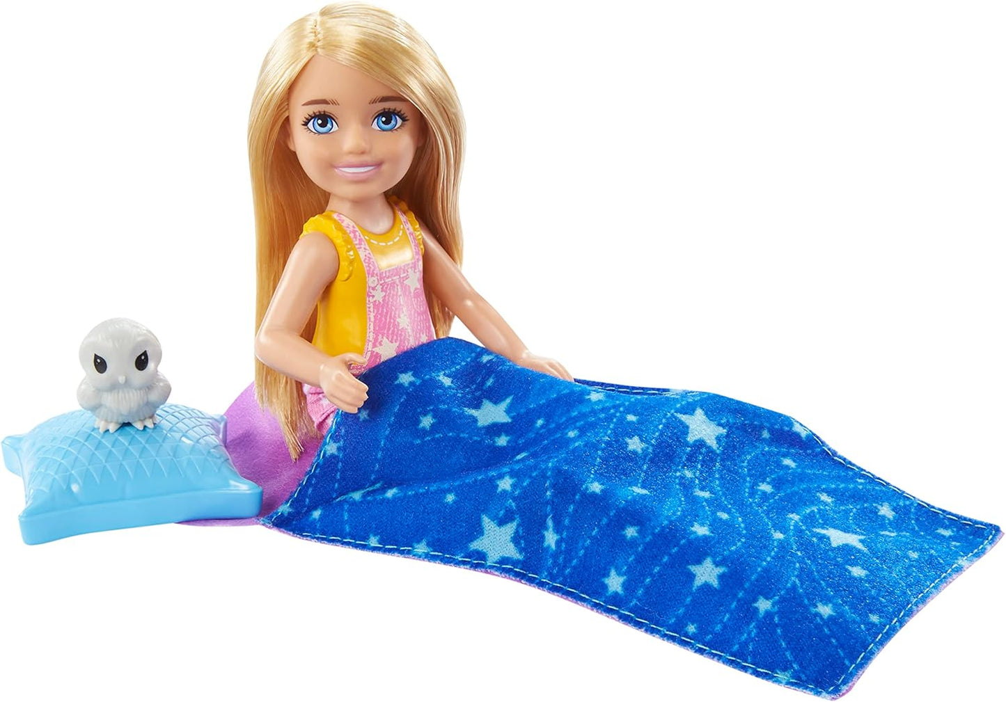 Barbie Camping Chelsea Doll and Accessories Set, Blonde Doll with Tent, Lantern, Binoculars, and Outdoor Play Pieces