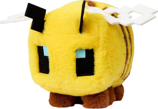 Minecraft Movie Bee Plush Toy, Soft Block-Style Character, Collectible Stuffed Animal